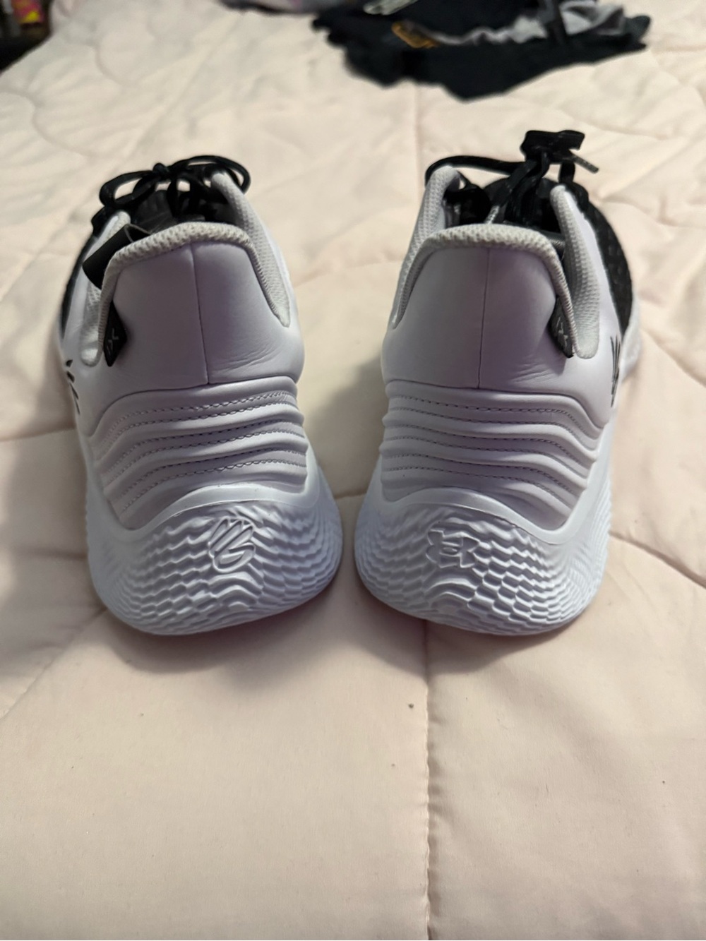 Under Armour Curry 9 Men's Black and White Athletic Shoes - Picture 3 of 6